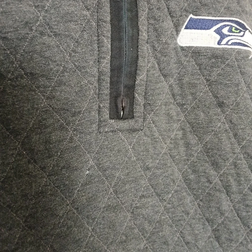 Tommy Bahama Seattle Seahawks Pullover Football NFL Mens Small Gray 1/4 Zip Mock